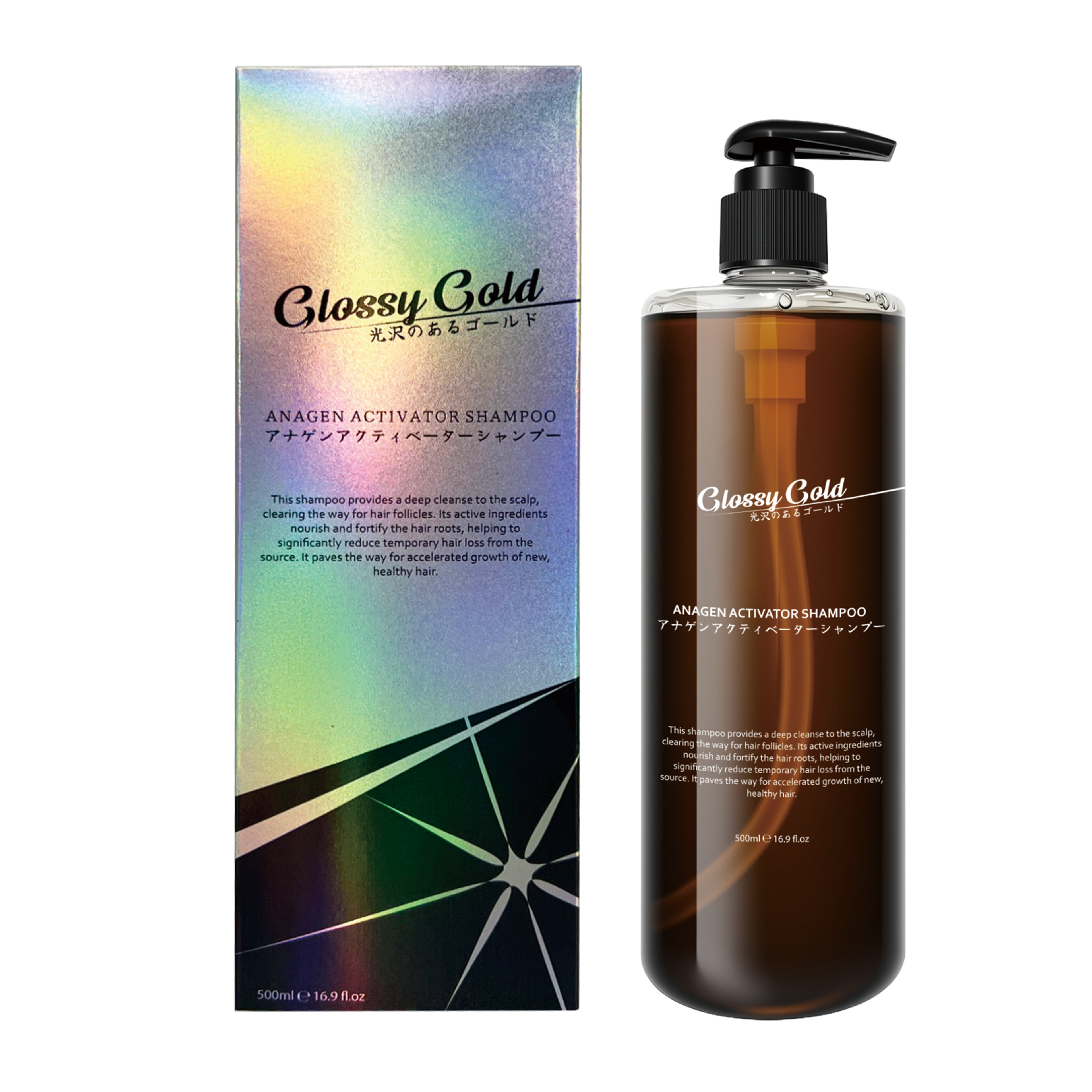 Glossy Gold Anagen Activator Shampoo 500ml